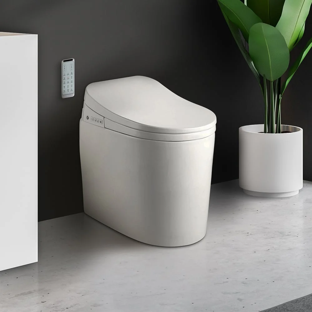 Homary Small Size Smart Toilet One-Piece Elongated Floor Mounted Automatic Toilet Self-Clean