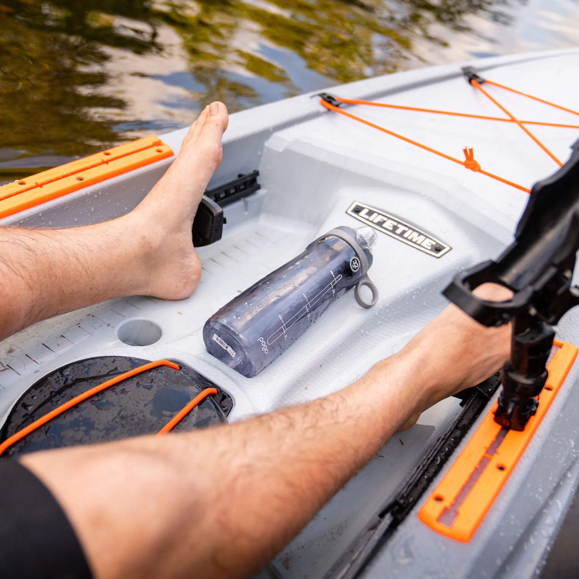 Lifetime Tamarack Pro 123 inch Sit-on-Top Kayak, Eclipse Fusion (91058)