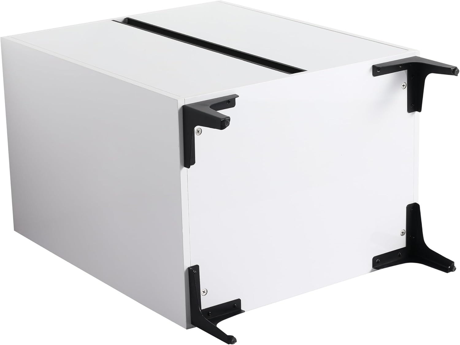 24" Bathroom Vanity with Ceramic Sink, 24 Inch Freestanding Bathroom Vanity, Single Sink Bathroom Vanity Combo, Mordern Bathroom Vanity with 2 Doors, White Floor Standing Cabinet Set