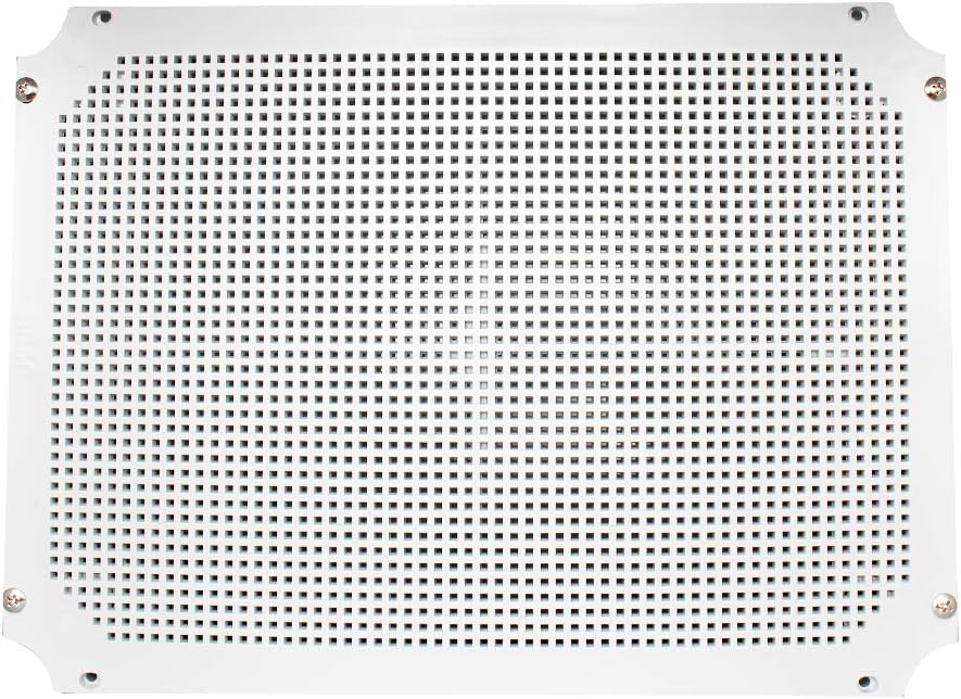 MAKERELE Outdoor Electrical Box Weatherproof Includes Internal Mounting Panel 15.711.86.7 (400300170mm) Large Project Box for Electronics Hinged Cover Plastic Clip with 2 NPT 3/4” Glands