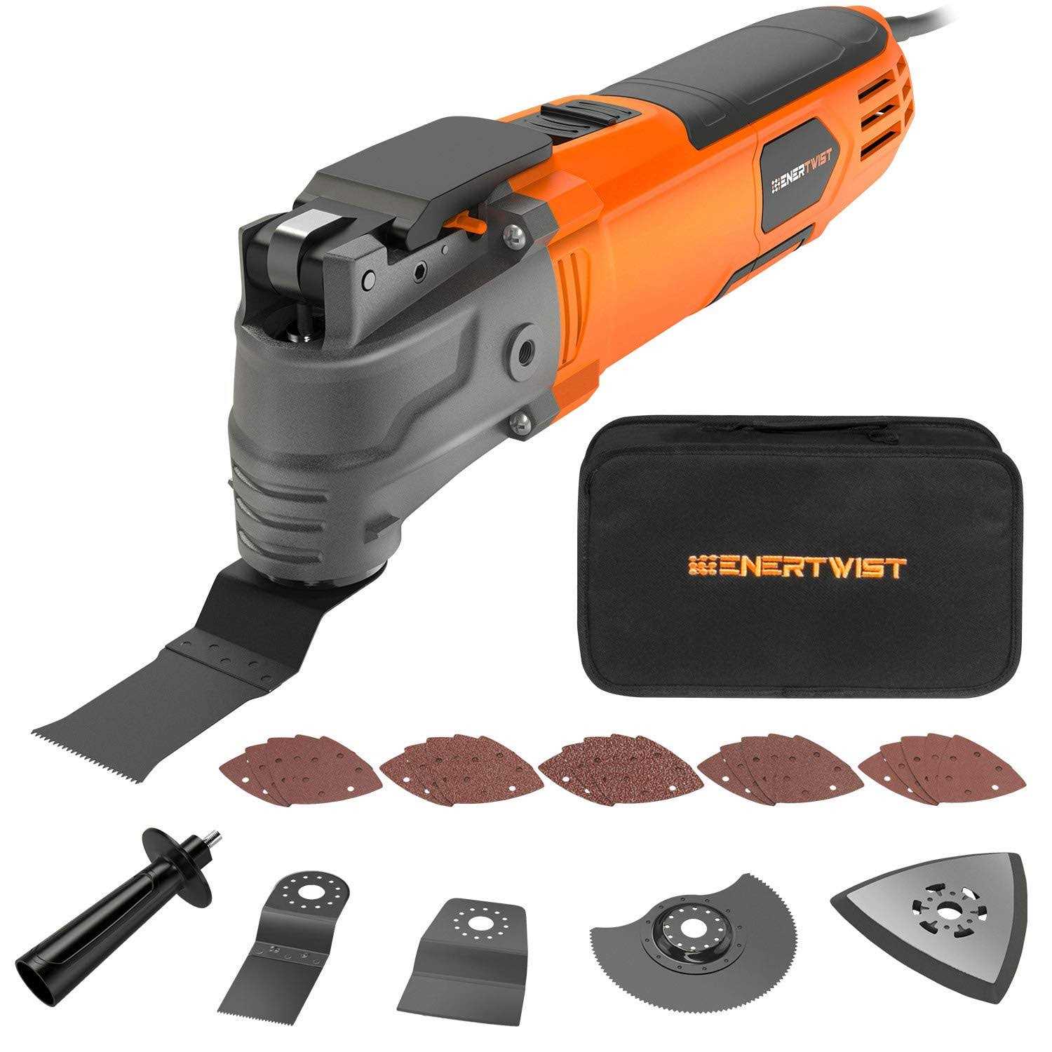 ENERTWIST Oscillating Tool 4.2 Amp Oscillating Multitool Kit with 5° Oscillation Angle - Shop Hardware Tools Online Store