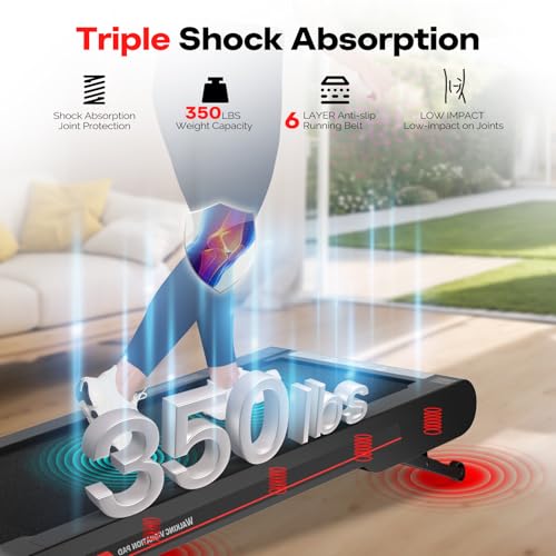 Sperax Walking Vibration Pad with APP, 3 in 1 Under Desk Treadmill, 2.5HP Low Noise Walking Treadmill Pad with Remote Control,Portable Treadmills for Home Office