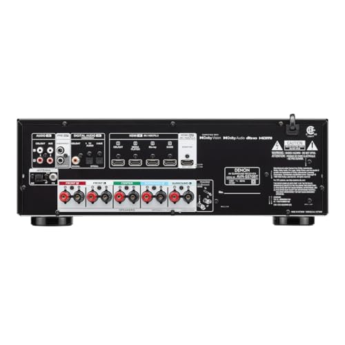 Denon AVR-S970H 8K Ultra HD 7.2 Channel (90Watt X 7) AV Receiver - Built for Gaming, Music Streaming, 3D Audio & Video, Alexa + HEOS, Black