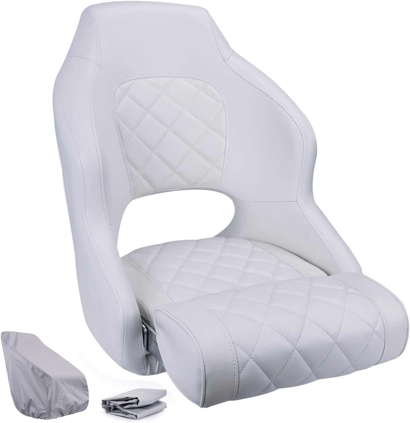 NORTHCAPTAIN Premium Sport Flip Up Boat Seat Captain Bucket Seat