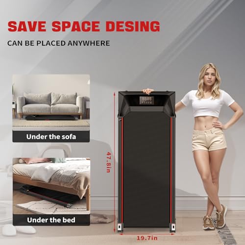 Sperax Walking Pad,Under Desk Treadmills for Home,340 Lbs Capacity,3 in 1 Portable Treadmill