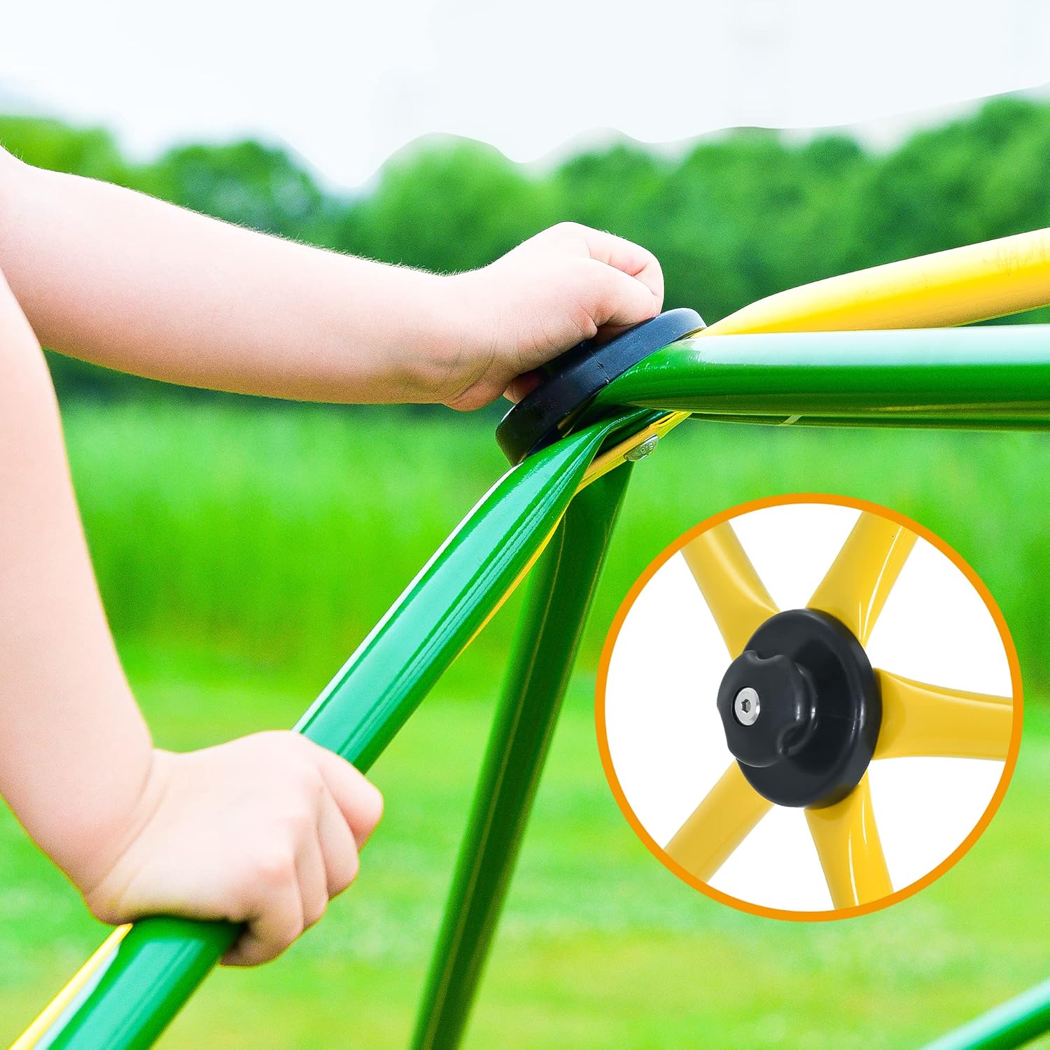 Merax 12FT Climbing Dome, Outdoor Geometric Dome Climber Play Center for Kids 3-10 Supporting 1000 lbs, Easy Assembly Jungle Gym