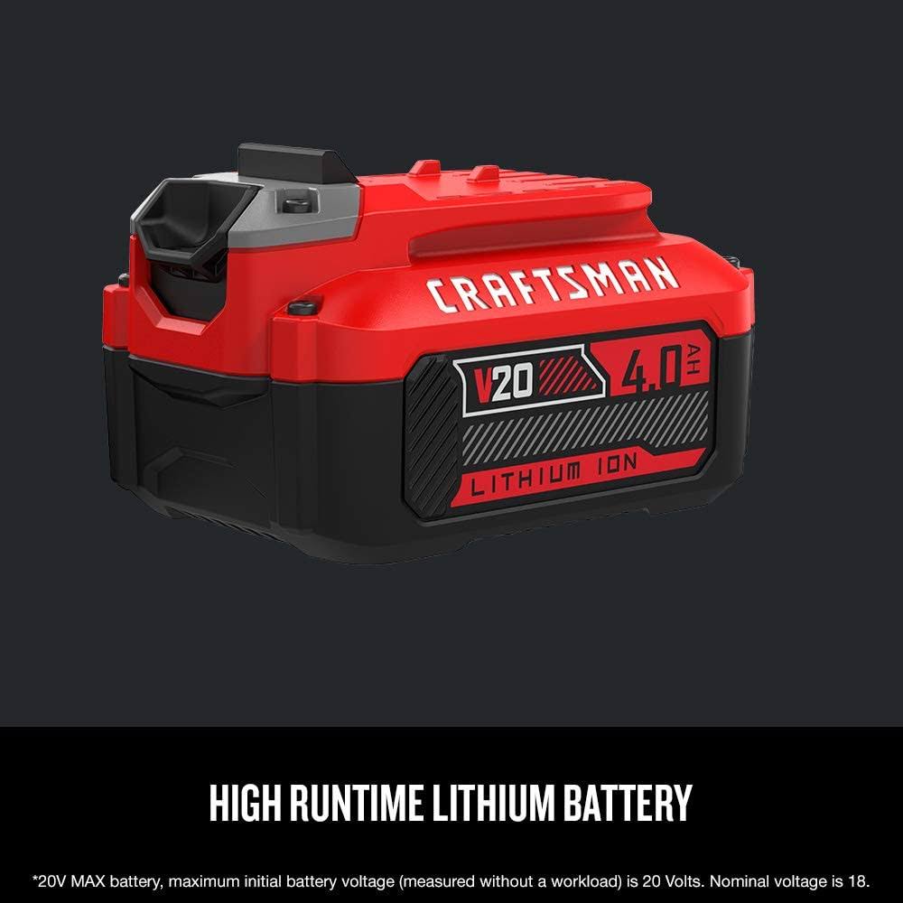 Craftsman CMCB204-2 20V 4.0Ah Lithium Ion Battery 2-Pack
