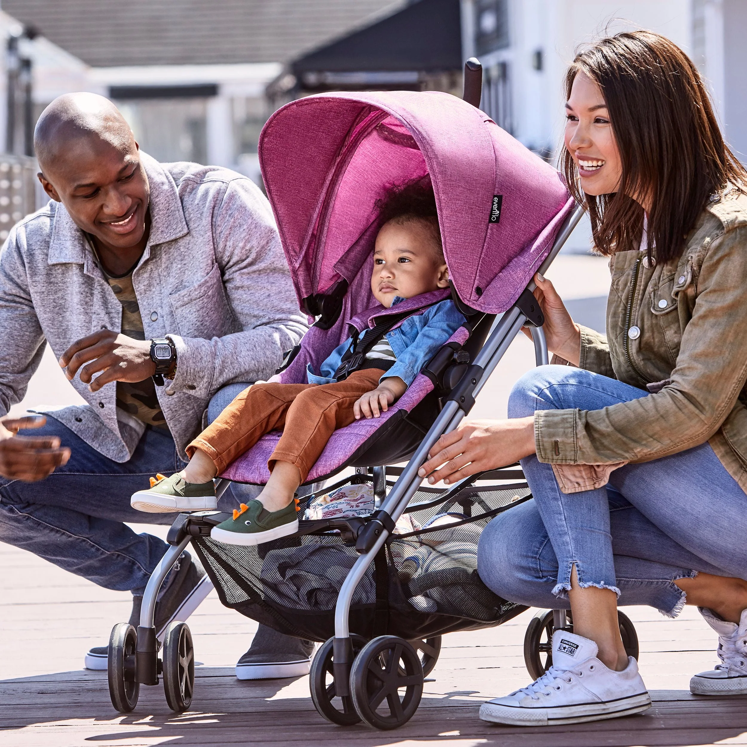 Evenflo Reversi Lightweight Reversible Stroller (Altair Black), Unisex
