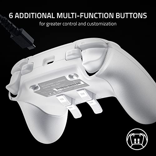 Razer Wolverine V2 Chroma Wired Gaming Pro Controller for Xbox Series X|S, Xbox One, PC: RGB Lighting - Remappable Buttons & Triggers - Mecha-Tactile Buttons & D-Pad - Trigger Stop-Switches - Black