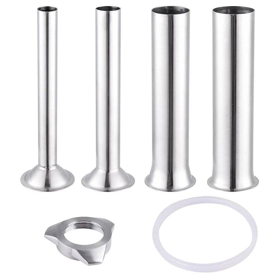Yescom 15L Electric sausage Stuffer Vertical Stainless Steel Meat Filler w/4 Stuffing Tubes Commercial Restaurant