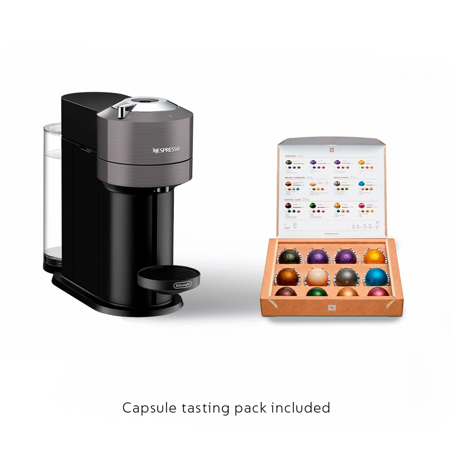 Nespresso Vertuo Next Coffee and Espresso Maker by DeLonghi, Dark Gray