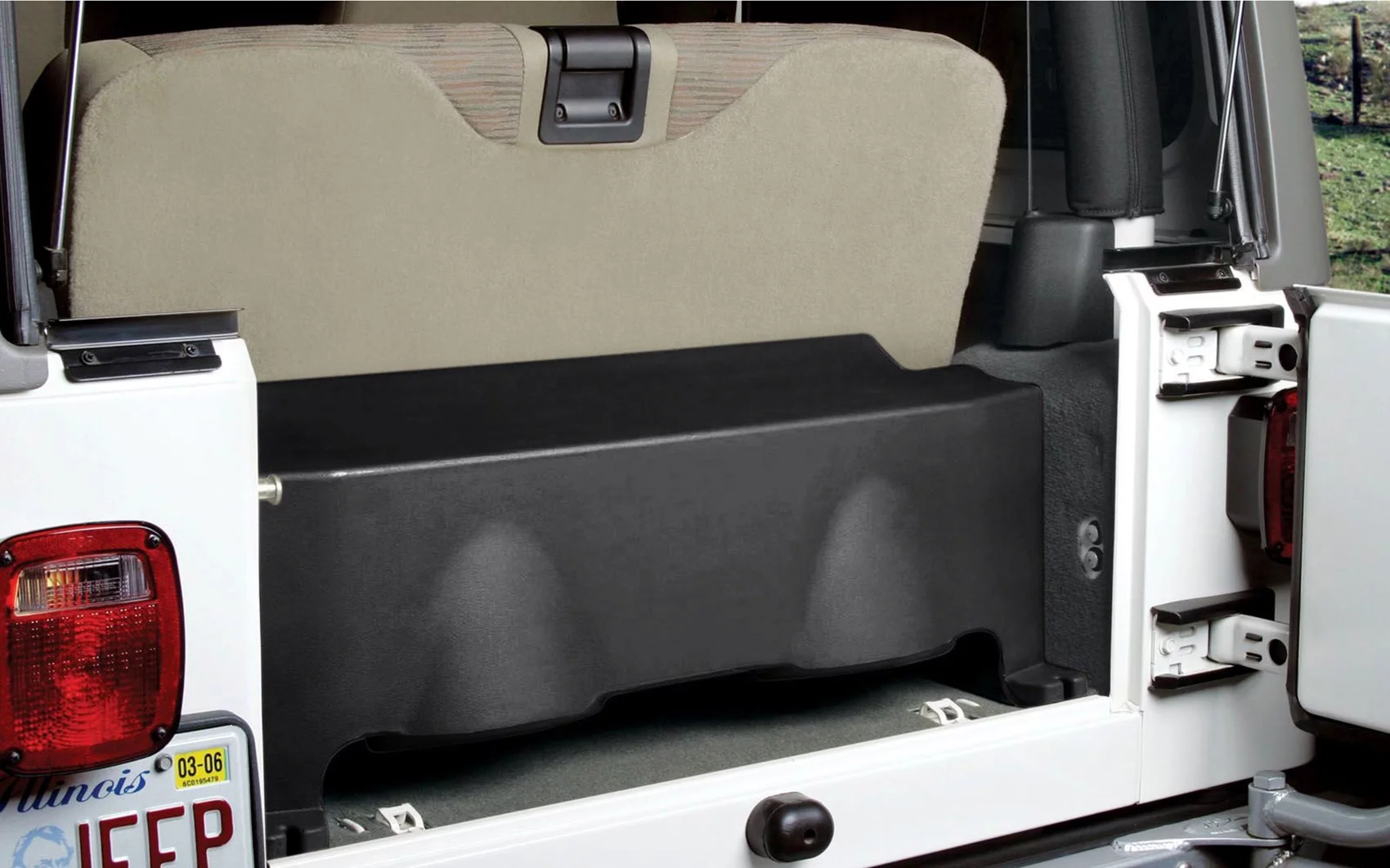 Dual 10" MTX Subwoofers+Sealed Sub Box Enclosure For 1997-2006 Jeep Wrangler TJ