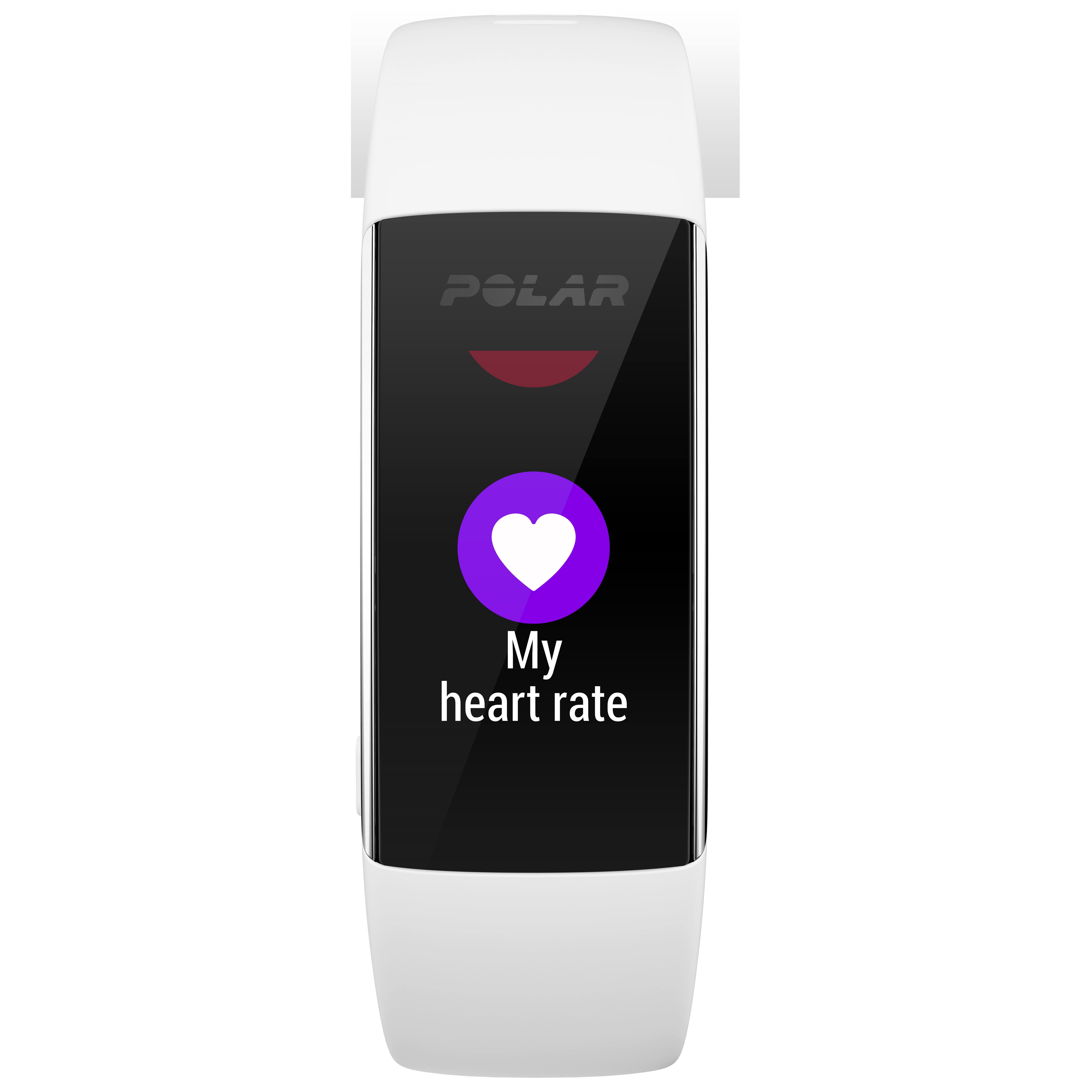 Polar A360 Fitness Tracker with Wrist Heart Rate Monitor, White