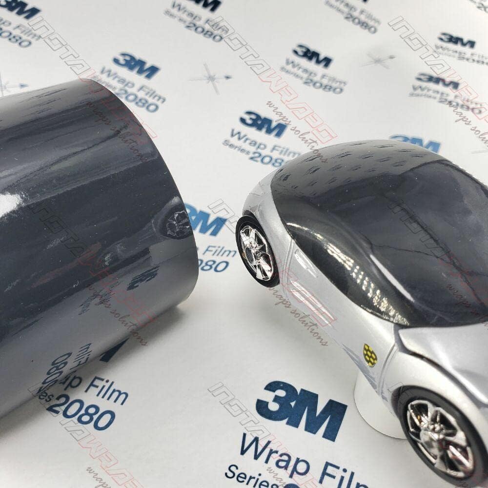 3M 2080 G12 GLOSS BLACK 5ft x 7ft (35 Sq/ft) Car Wrap Vinyl Film