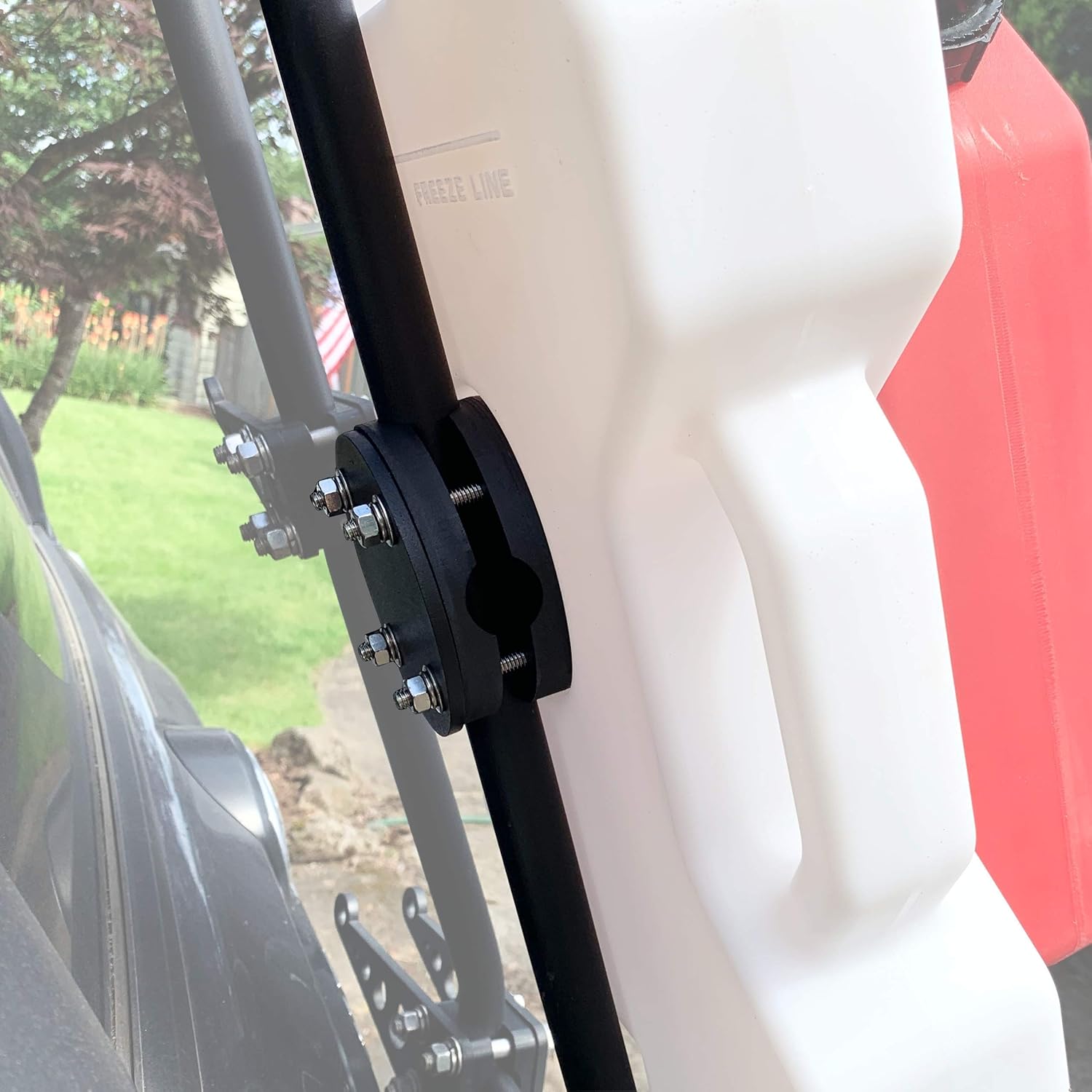 Overland Equipped Premium Heavy-Duty RotopaX Mount Backing Plate Kit for Off-Road Ladder with Bushings Pack of 2