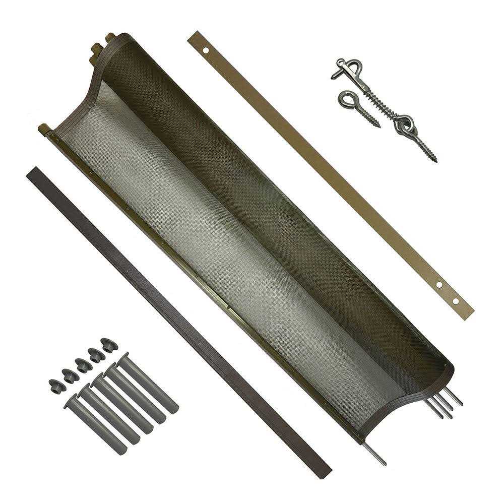 Pool Fence DIY 12'x5' Fence Section with 5 Poles in Black - Shop Hardware Tools Online Store