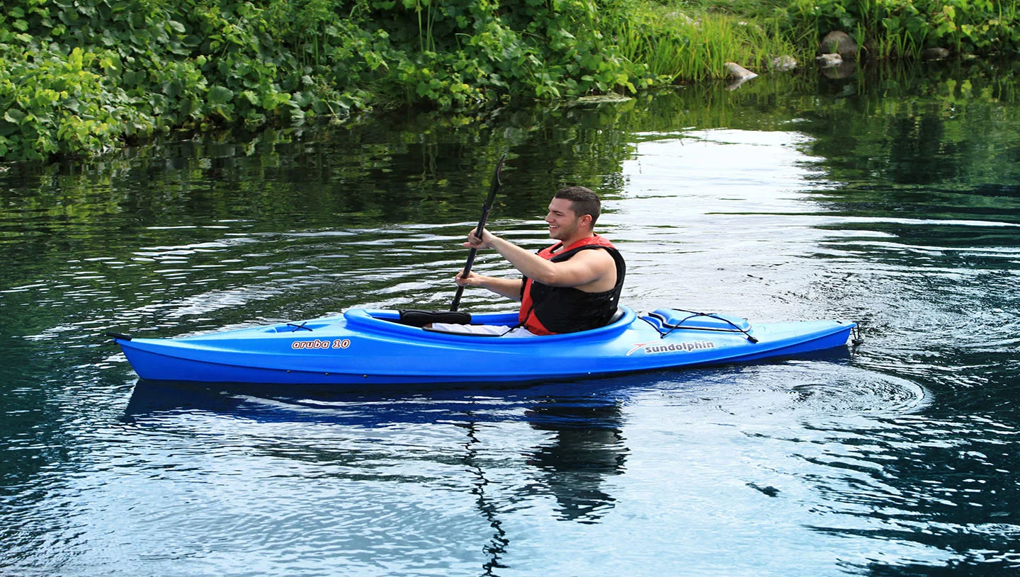 Sun Dolphin Aruba 10' Sit-in Kayak Blue, Paddle Included