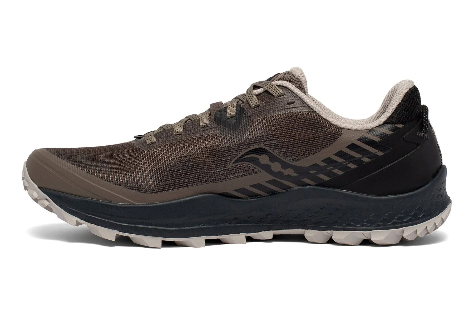 Saucony Peregrine 11 12 , Gravel/Black (Men&s)