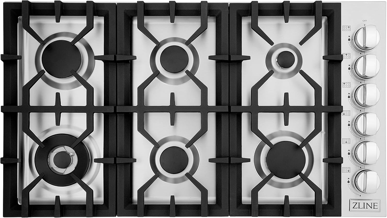 ZLINE 36" Gas Cooktop with 6 Gas Burners (RC36)