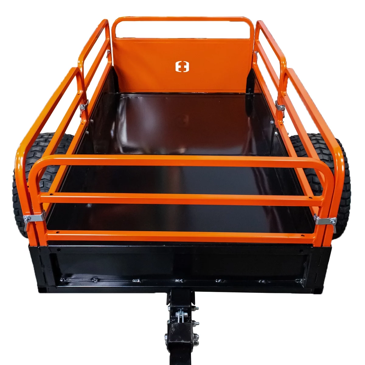 MotoAlliance IMPACT IMPLEMENTS ATV/UTV Utility Cart Cargo Trailer - 1500lb Capacity Tilt Bed & Foot-Release Dump Cart for Garden Lawn Tractor