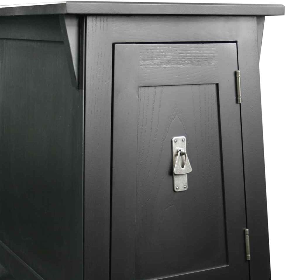 Leick Furniture Favorite Finds Mission Cabinet End Table in Slate
