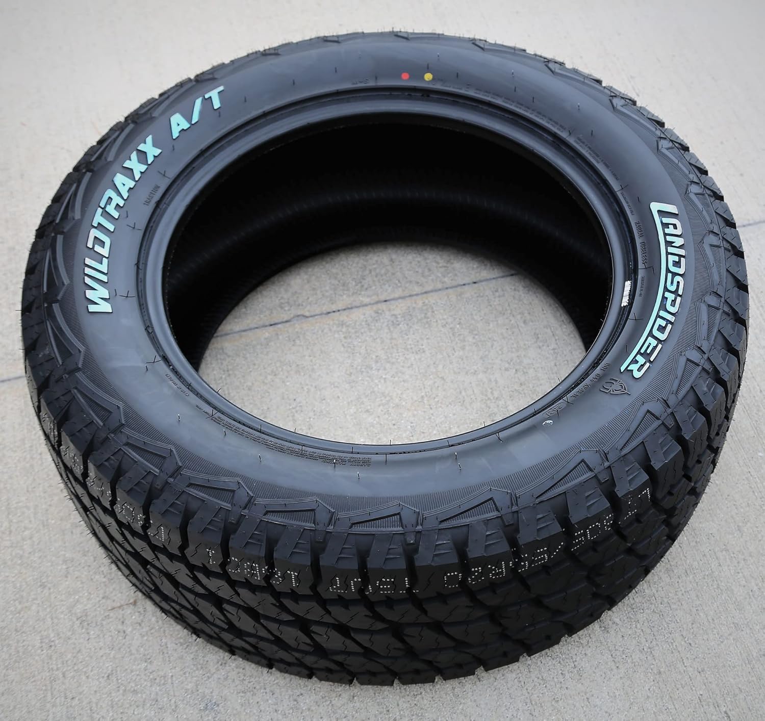 Set of 4 (FOUR) Landspider Wildtraxx A/T All-Terrain Off-Road Light Truck Radial Tires-LT285/65R18 285/65/18 285/65-18 125/122S Load Range E LRE 10-Ply RWL Raised White Letters