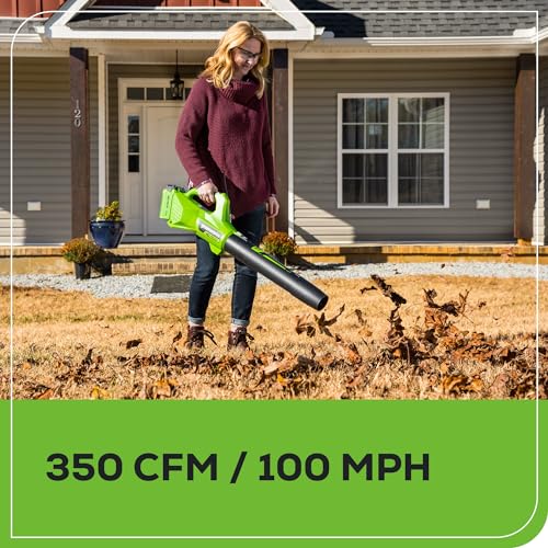Greenworks 40V 16" Brushless Cordless (Push) Lawn Mower (75+ Compatible Tools), 4.0Ah Battery and Charger Included
