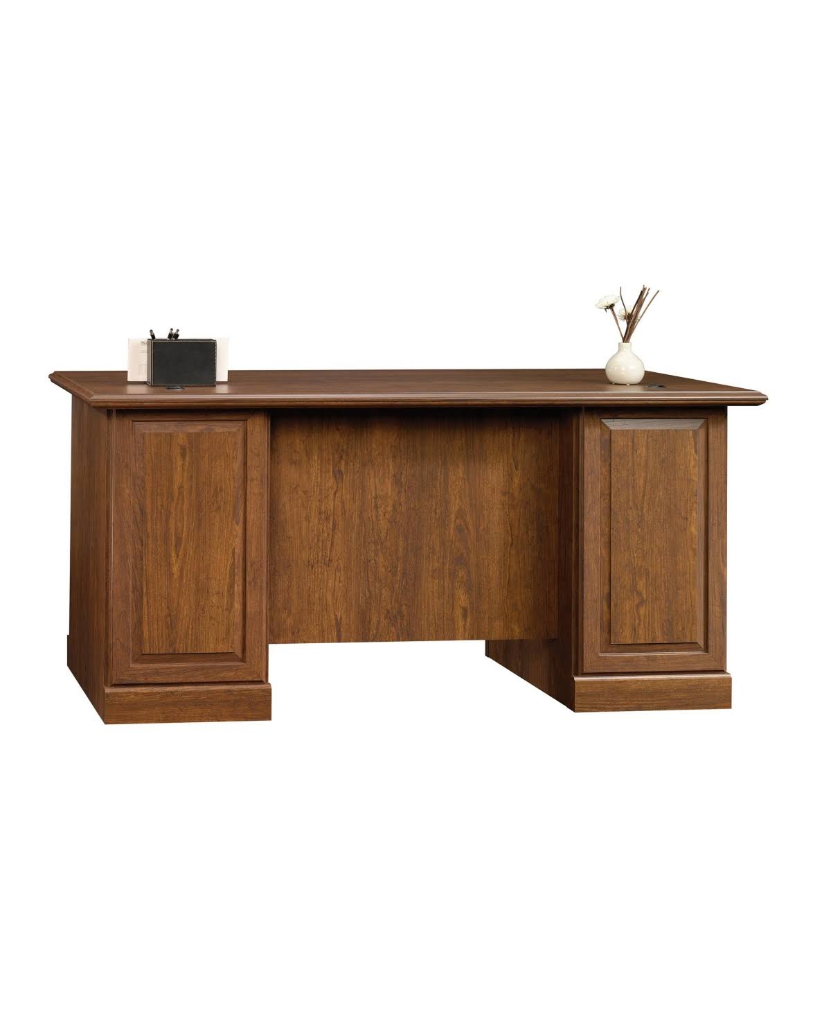 Sauder Orchard Hills Executive Desk | Milled Cherry