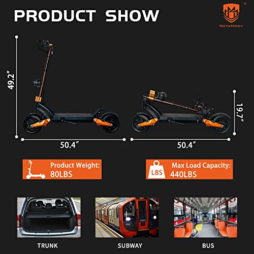 ZO08 Electric Scooter, 3000W Dual Motors Scooter for Adults Up to 45 MPH Fast Speed, 52 Miles Long Range, Dual Disk Brake Dual Suspension 10" Off Road Tires Adult Electric Scooter with Seat