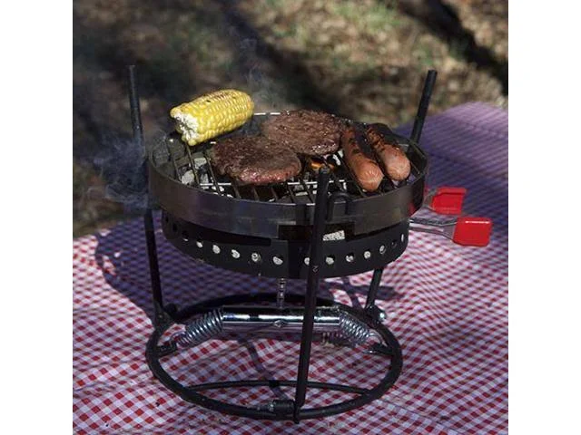 Campmaid 3-Piece Combo Grill Set Black