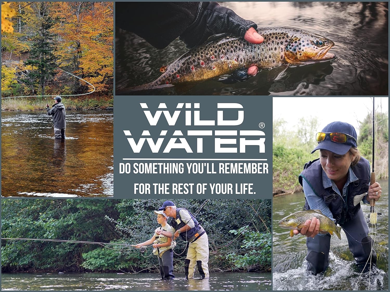 Wild Water Fly Fishing 8' Tenkara Fly Rod Complete Combo Starter Package with Flies