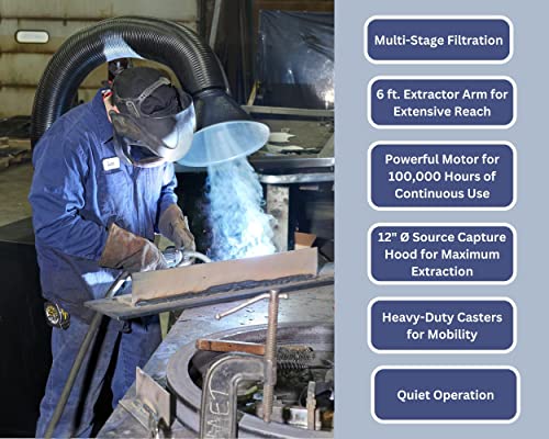 Extract-All Industrial Fume Extractor Removes Smoke