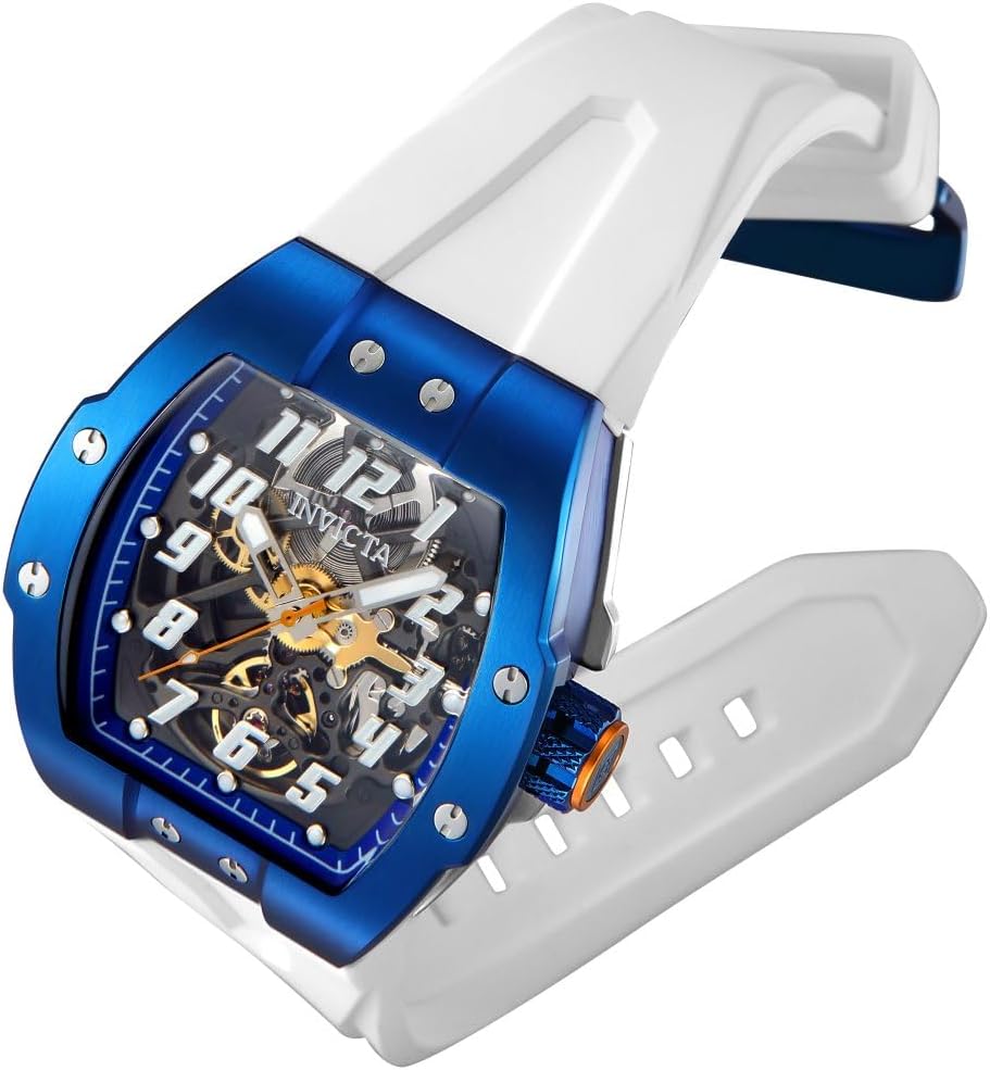 Invicta Men's 43517 JM Correa Automatic 3 Hand Transparent, Blue Dial Watch