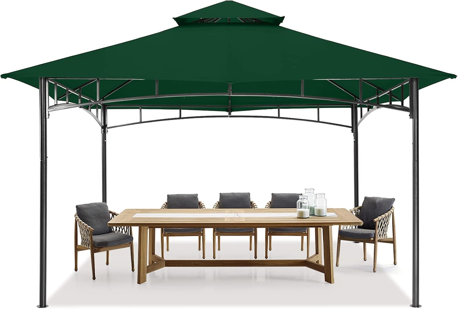 MASTERCANOPY Soft Top Outdoor Garden Gazebo for Patios and Backyard (11x11, Navy Blue)
