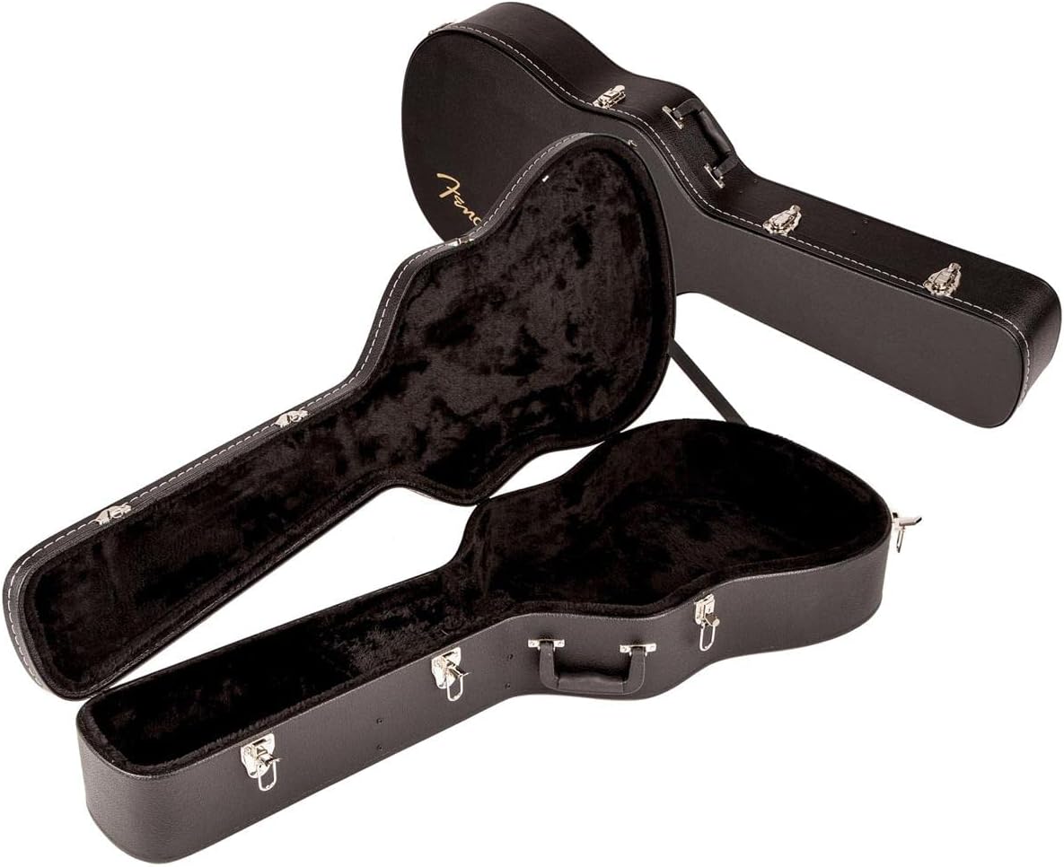 Fender Flat-Top Acoustic Guitar Case, Dreadnought, Black