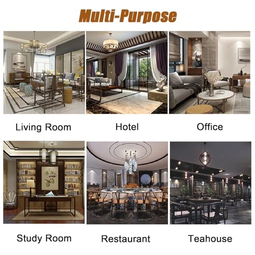 Room Divider 6 ft Wall Partition Wood Screen 6 Panels, Free Standing Foldable Dressing Screen Separating with Detachable Base, for Changing Room/Bedroom/Apartments/Dorm, Walnut Wood(#5)