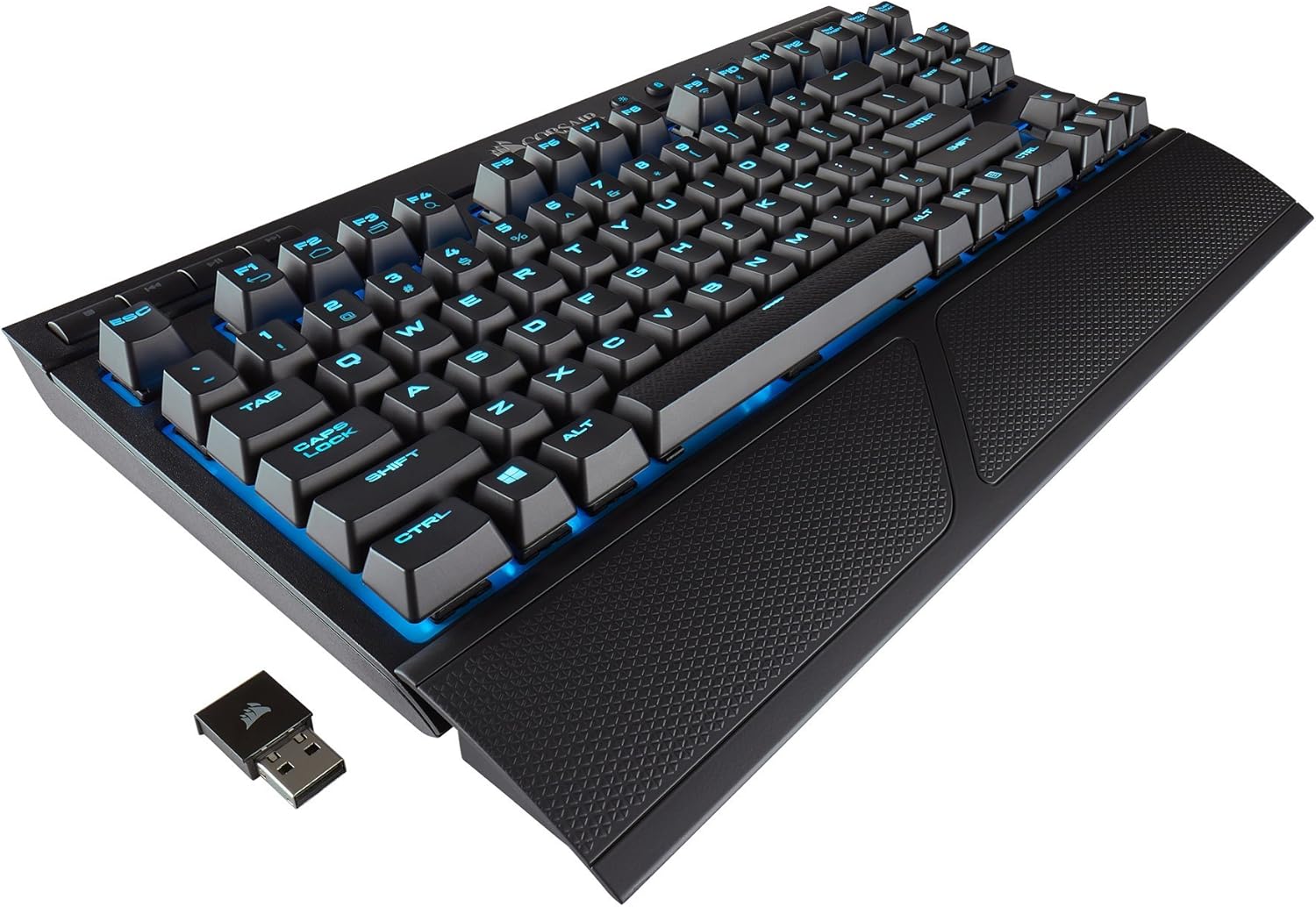 Corsair K63 Wireless Mechanical Gaming Keyboard, backlit Blue LED, Cherry MX Red - Quiet & Linear