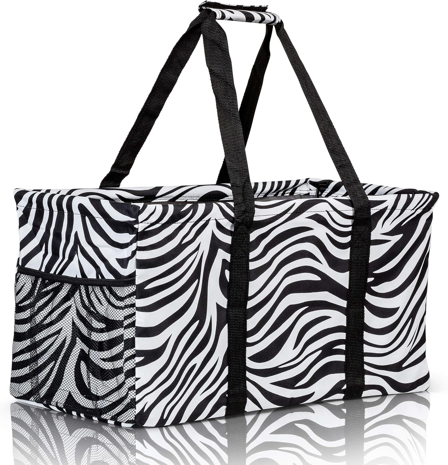 Extra Large Utility Tote Bag - Oversized Collapsible Pool Beach Canvas Basket