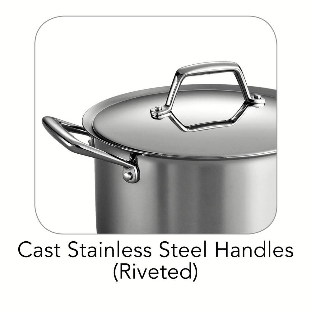 Tramontina Gourmet Prima 4 Quart Tri-Ply Base Covered Sauce Pan