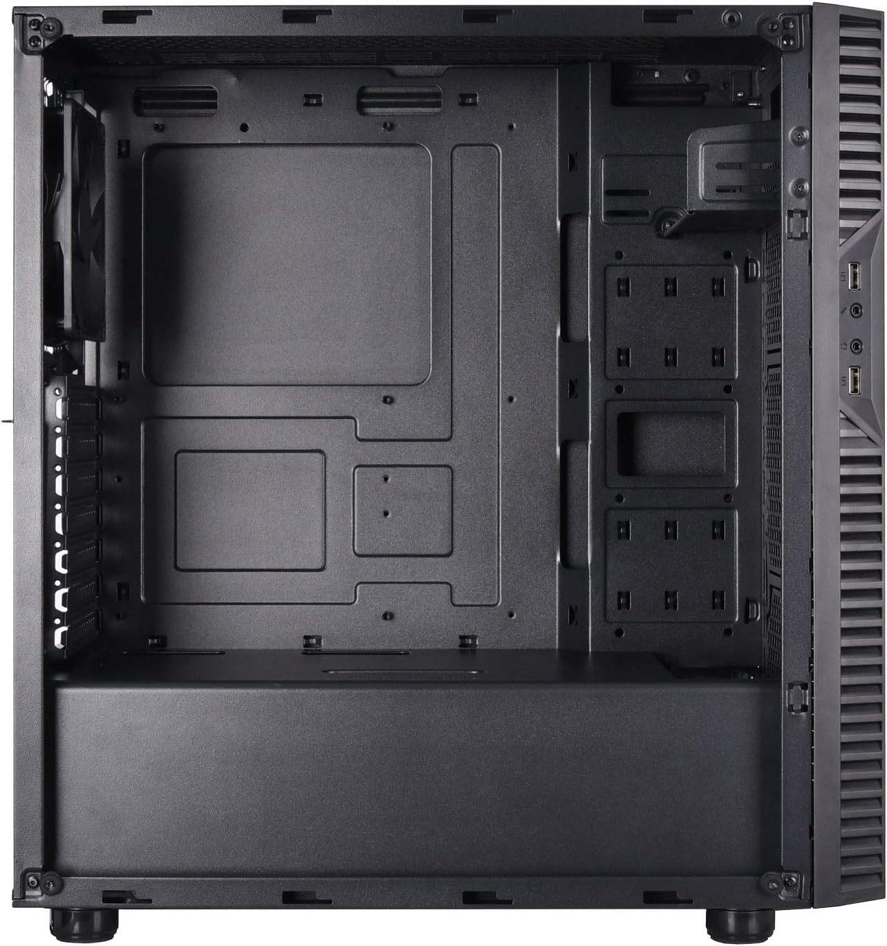 SilverStone Technology Precision Series Micro-ATX & ATX Tempered Glass Computer Case PS14B-Eg