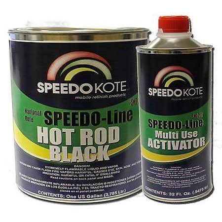 Hot Rod Black Paint, Satin 2K Urethane, 4:1 Gallon Kit w/Activator