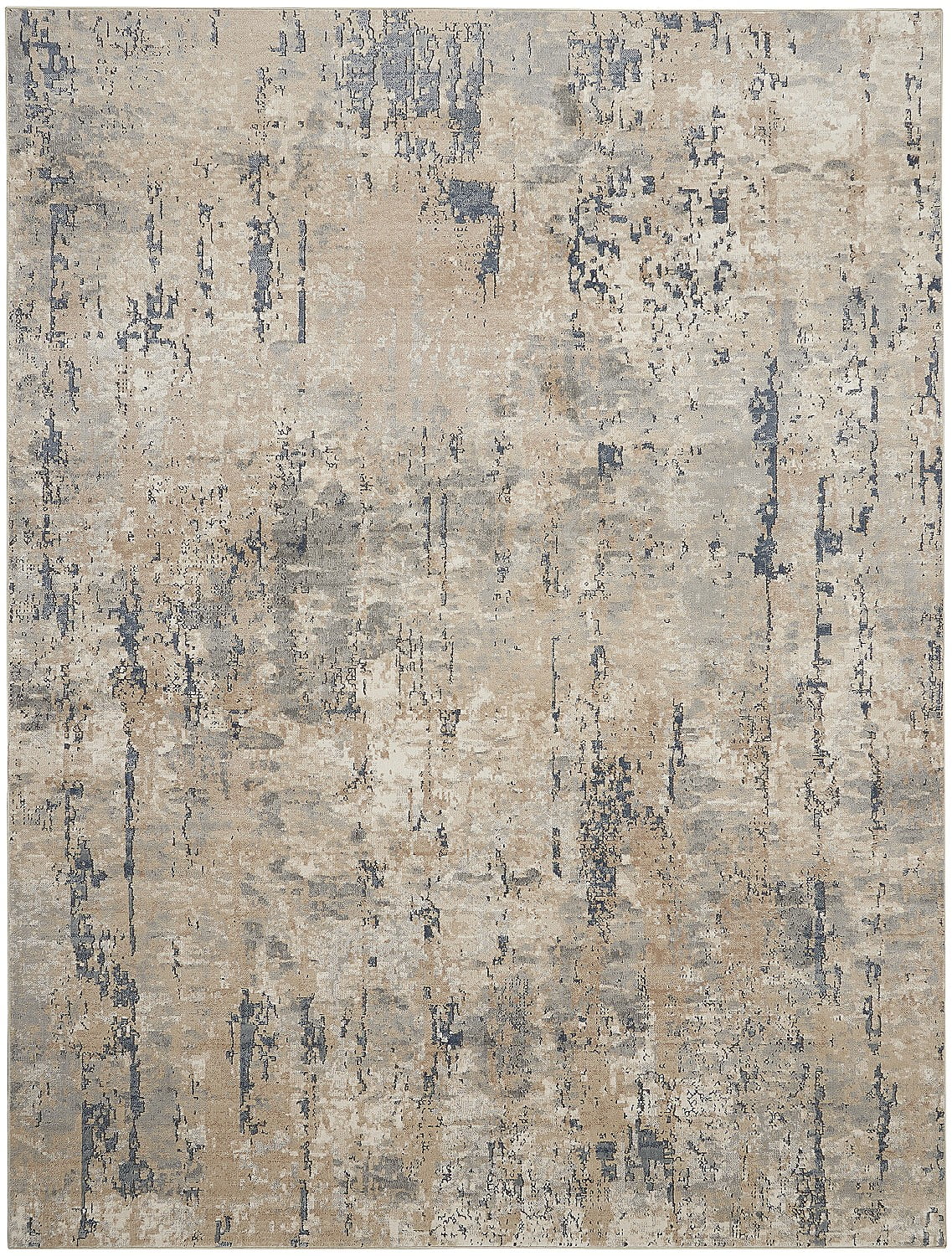 Nourison Concerto Abstract Beige/Grey 7'10" x 9'10" Area Rug, (8x10)