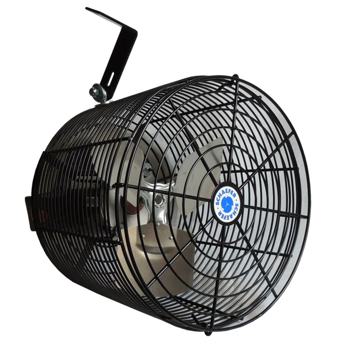 Schaefer VK12-B Versa-Kool 12x22 Deep Guard Circulation Fan, Black
