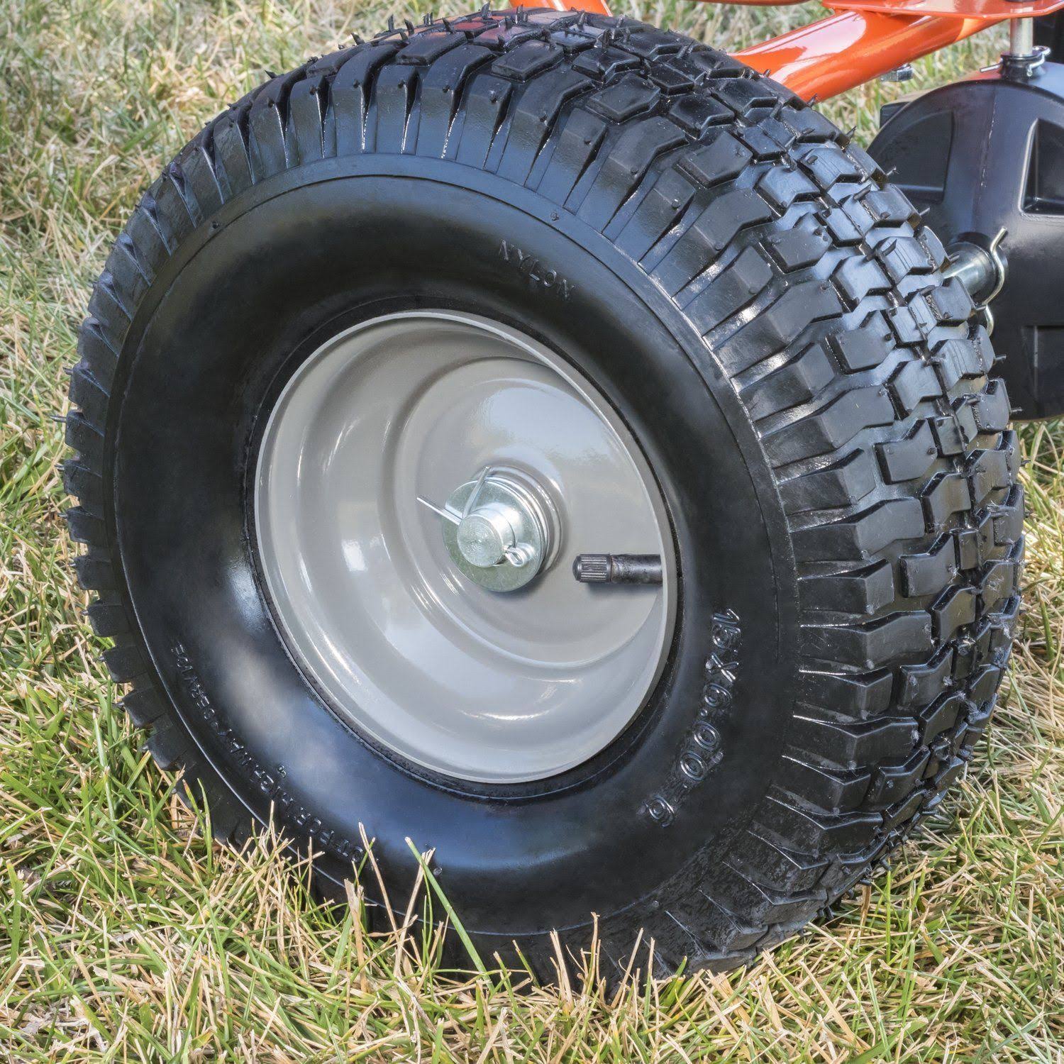 Agri-fab, Inc .175 lb. Broadcast Tow Behind Spreader Model #45-03297, Black
