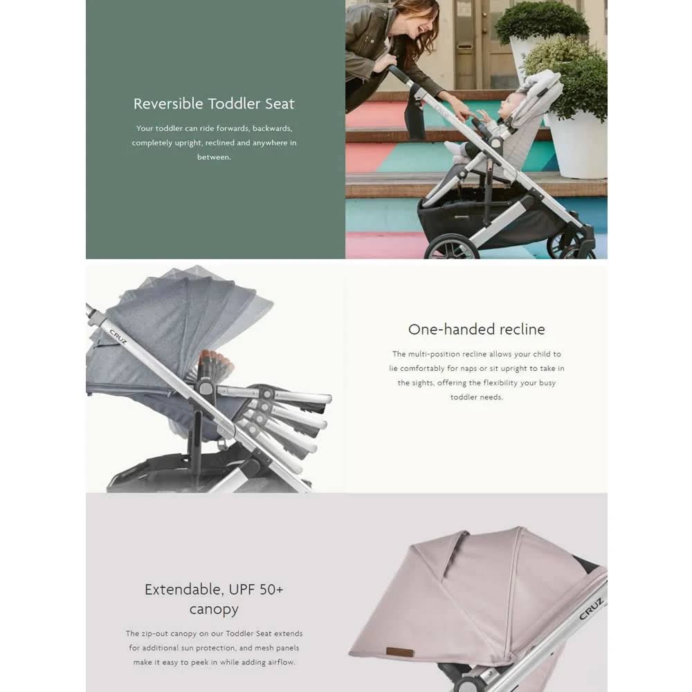 UPPAbaby Cruz V2 Stroller + Bassinet Bundle in Bryce