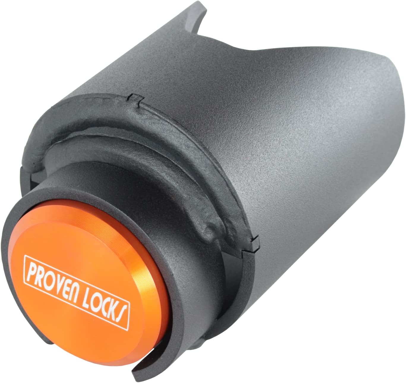 Proven Industries Model 2178 Trailer Lock, Fits 2-Inch Trailer Couplers, Made in the USA, (Orange)