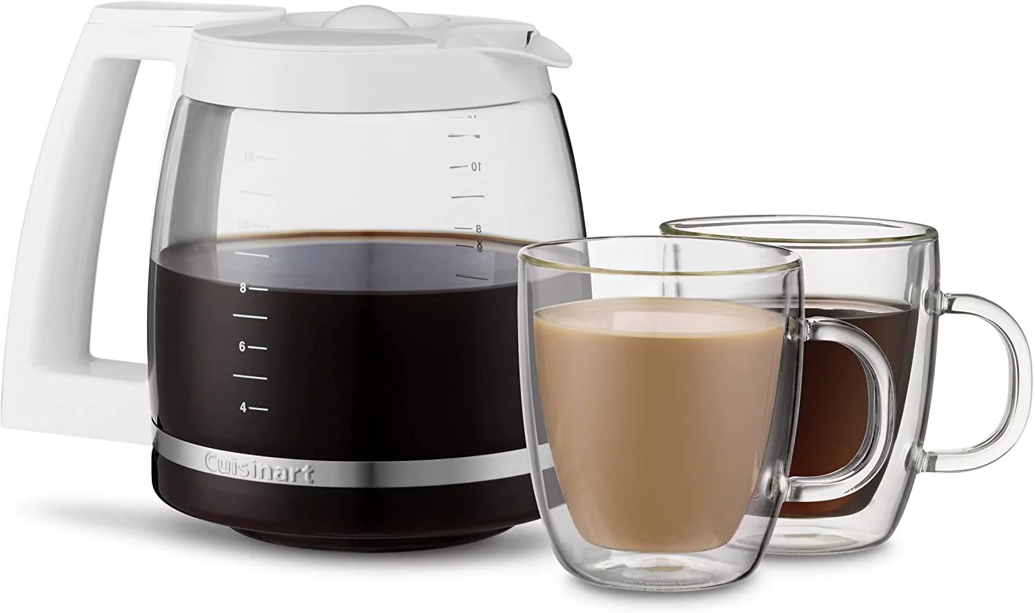 Cuisinart SS-15W Maker Coffee Center 12-Cup Coffeemaker and Single-Serve Brewer, White Stainless Steel