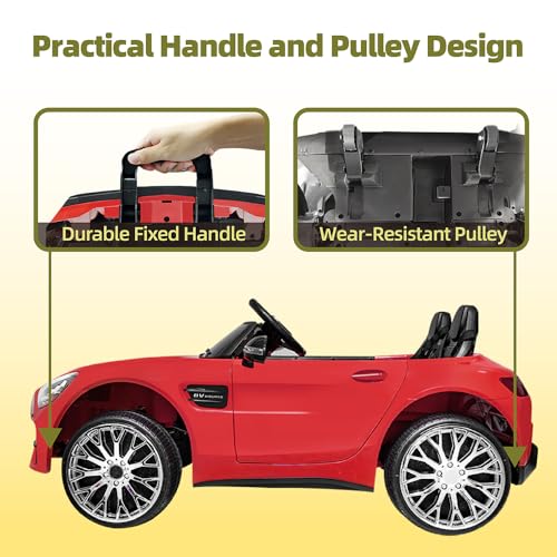 2 Seater Ride On Car for Kids with Remote Control, 24V Battery Powered Electric Car with, Swing Button, Mp3, Two Seater Kids Electric Vehicles for Kids 3-6 Years Old (White)