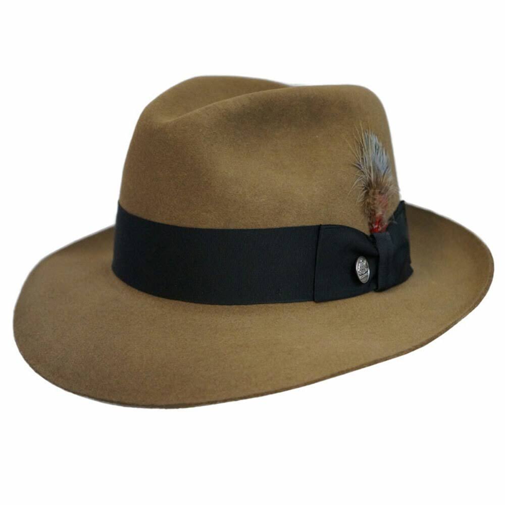 Stetson Temple Fur Felt Fedora Hat