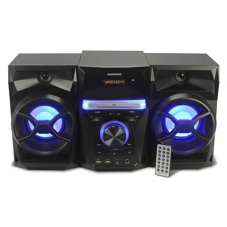 Refurbished Magnavox Mm441 3-Pieces CD Shelf System with Digital PLL FM Stereo, Radio Blue Color Lights